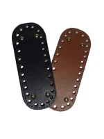 Base de Cuero Ovalada para Tejer – 18 x 7 cm