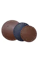 Base de Cuero Circular para Tejer – 16 cm