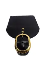 Solapa en Cuero Genuino con Hebilla