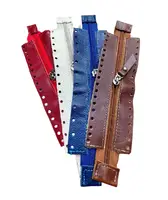 Cremallera para Bolso con Terminales en Cuero Genuino