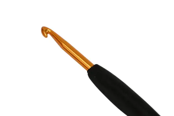 Aguja de Crochet Ergonómica - Mango de Goma 4 mm