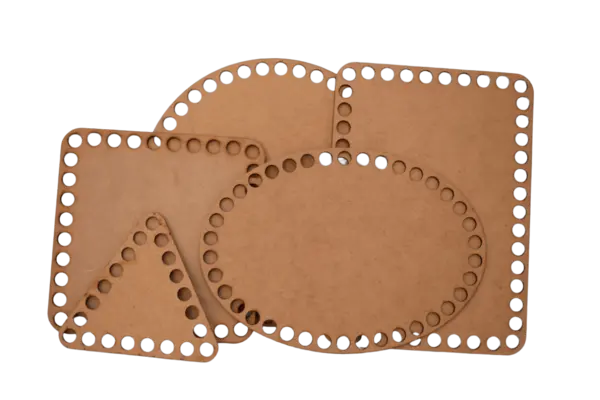 Base de MDF para Tejer 35 cm - (Circular, Cuadrada, Ovalada y más)