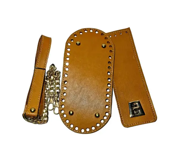 Kit de Cuero para Mochila (Base, Tapa y Correa)